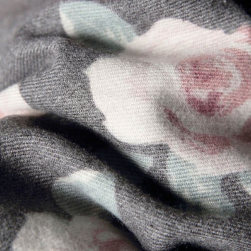 Buddha Stonesチベットショール ガーデンローズ 秋冬 心地よい旅行用スカーフラップ - image 24