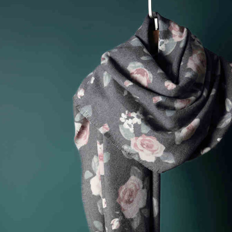 Buddha Stonesチベットショール ガーデンローズ 秋冬 心地よい旅行用スカーフラップ - image 17