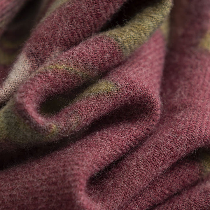 Buddha Stonesチベットショール ガーデンローズ 秋冬 心地よい旅行用スカーフラップ - image 9