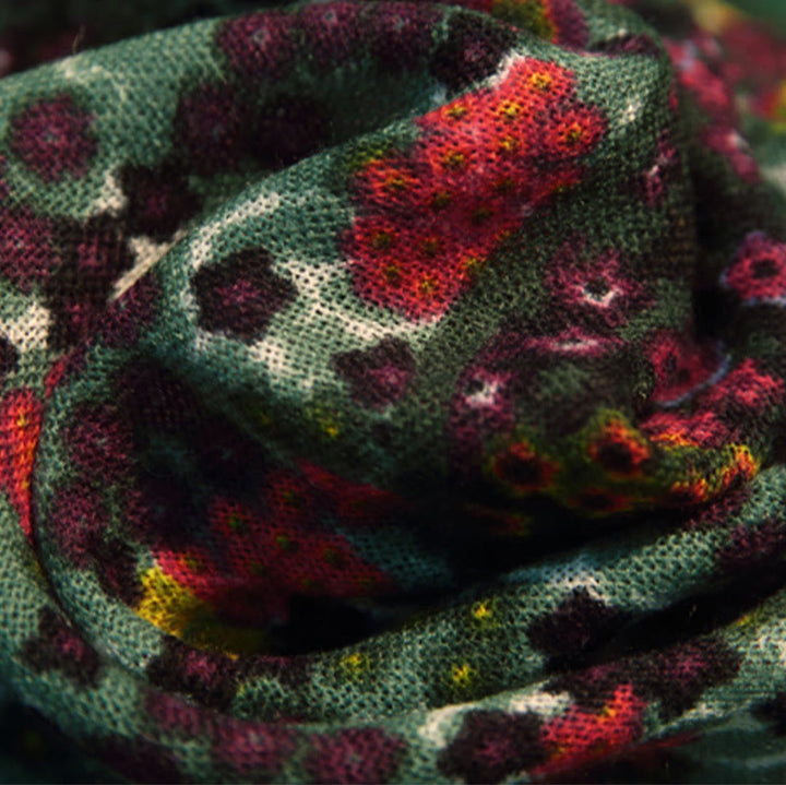 Buddha Stonesチベット ヴィンテージ 宮殿 油絵 花 ショール 冬 快適 旅行用 スカーフ ラップ - image 8