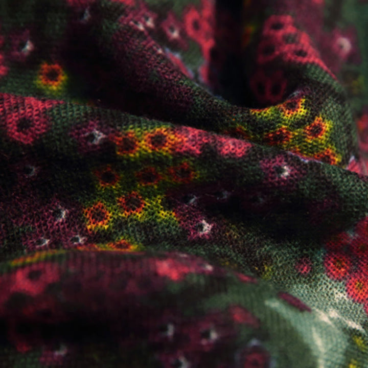 Buddha Stonesチベット ヴィンテージ 宮殿 油絵 花 ショール 冬 快適 旅行用 スカーフ ラップ - image 5