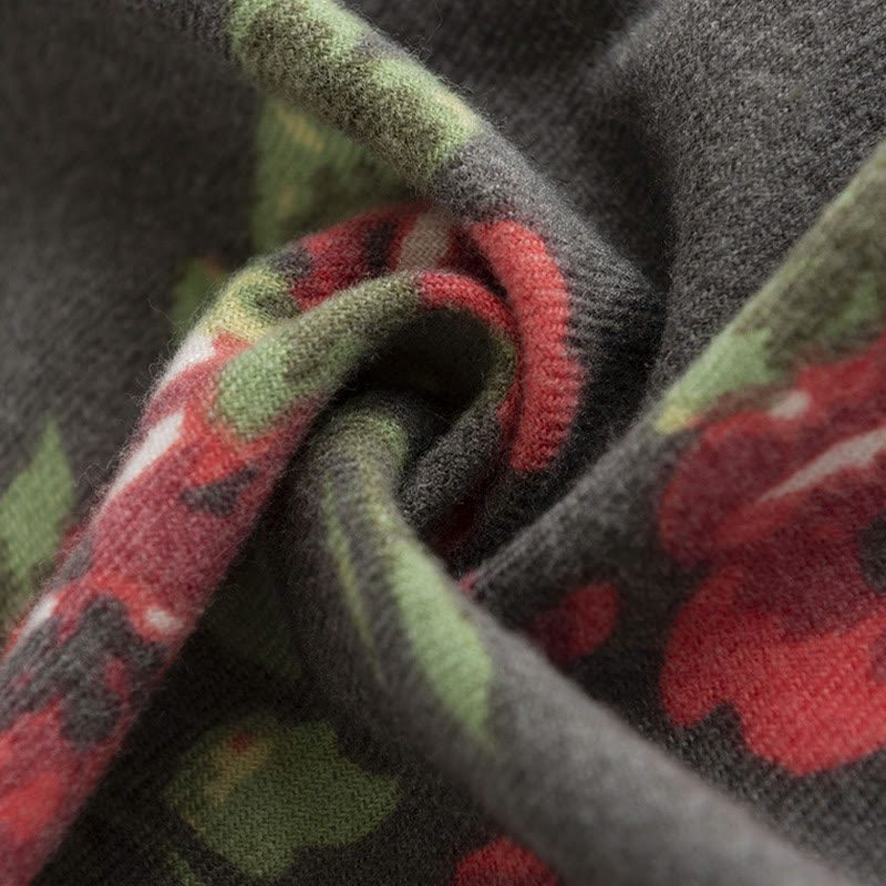 Buddha Stonesチベットローズフラワーガーデンショール秋冬用心地よいスカーフラップ  - image 15