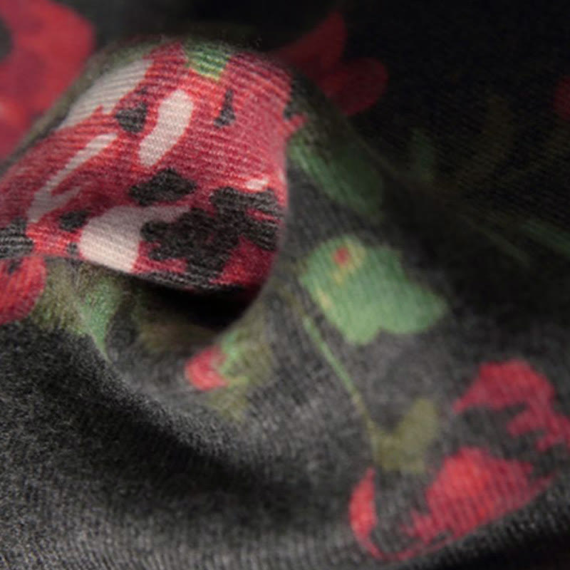 Buddha Stonesチベットローズフラワーガーデンショール秋冬用心地よいスカーフラップ  - image 10