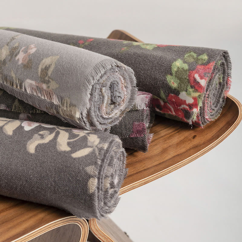 Buddha Stonesチベットローズフラワーガーデンショール秋冬用心地よいスカーフラップ  - image 2