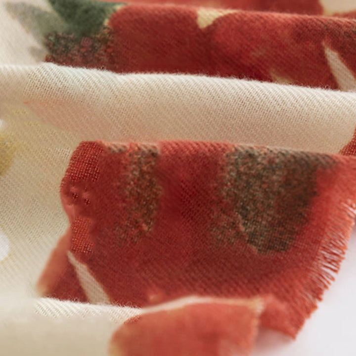 Buddha Stonesチベット 中国風 レトロ 水墨画 花柄 ショール 秋冬 あったか スカーフ ラップ - image 7