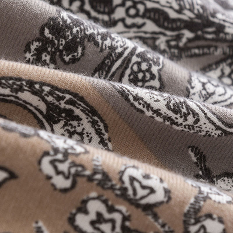 Buddha Stonesチベット民族フラワープリントショール秋冬ソフト暖かいスカーフラップ - image 6