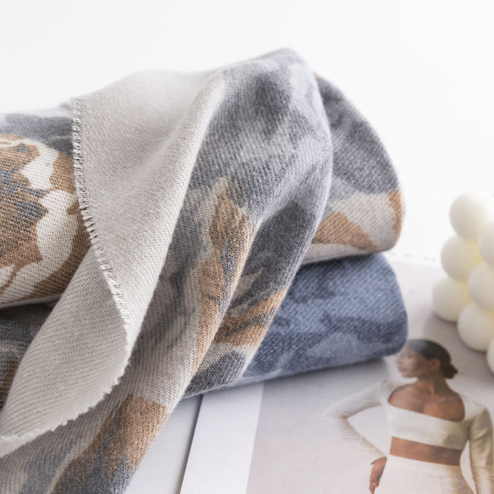 Buddha Stonesチベットショール エスニック レトロ ローズプリント 秋冬 心地良い 暖かい スカーフ ラップ - image 10