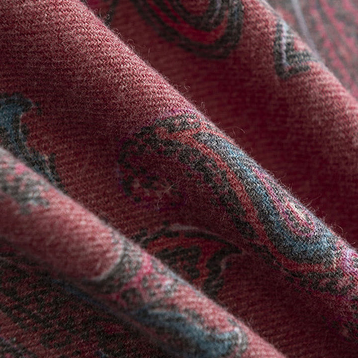 Buddha Stonesチベットペイズリープリントショール秋冬ソフト暖かいスカーフラップ - image 7