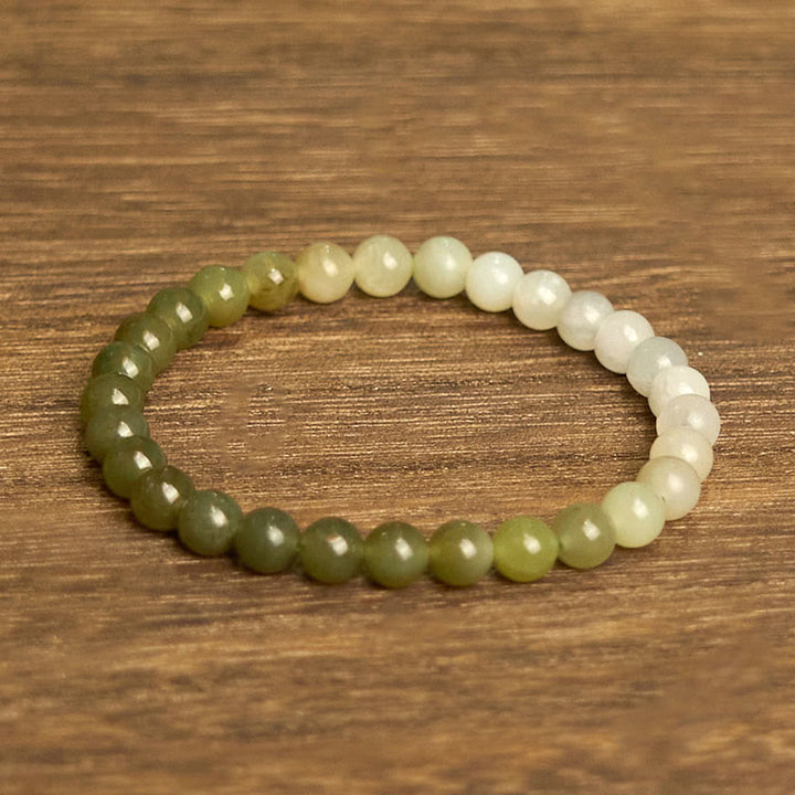 Buddha Stones和田翡翠 グラデーションカラー 豊穣のブレスレット