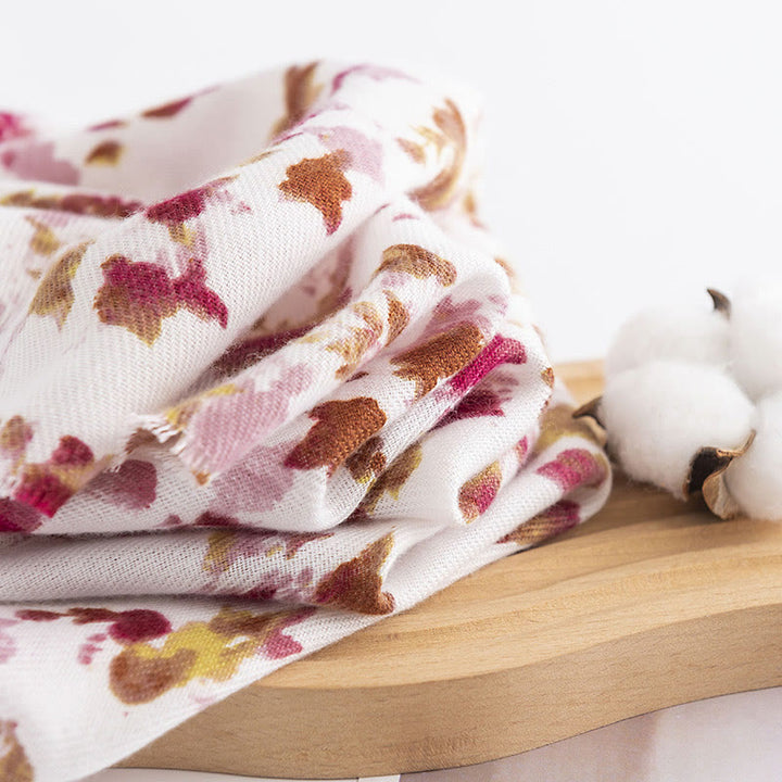 Buddha Stonesチベット 花柄 落ち葉 プリント ショール 秋冬 あったか 旅行用 スカーフ ラップ - image 3