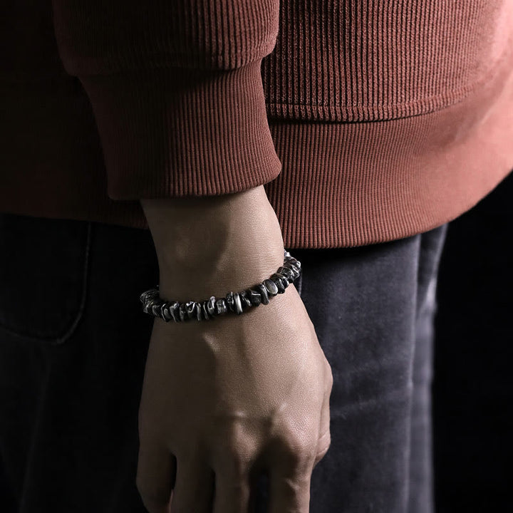 Buddha Stones999 スターリングシルバー 小銭型保護ブレスレット