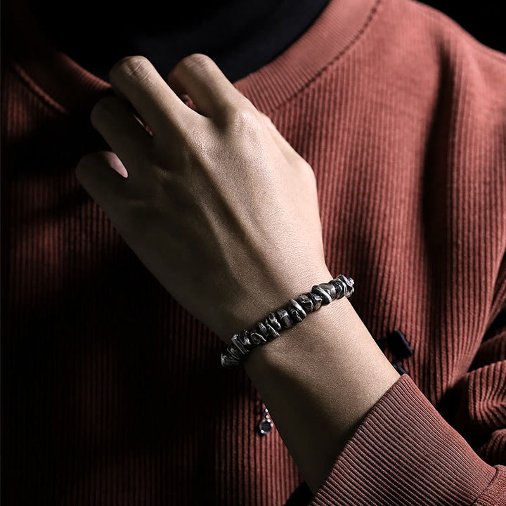 Buddha Stones999 スターリングシルバー 小銭型保護ブレスレット