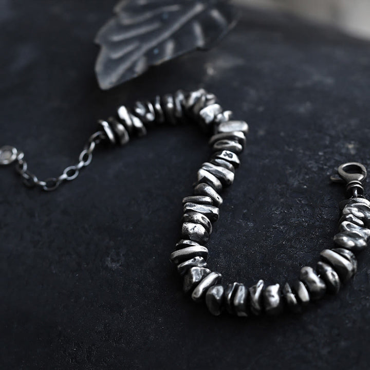 Buddha Stones999 スターリングシルバー 小銭型保護ブレスレット