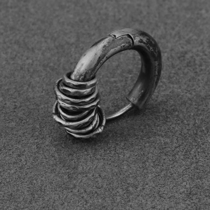 Buddha Stones925スターリングシルバー 手打ちプロテクションイヤリング