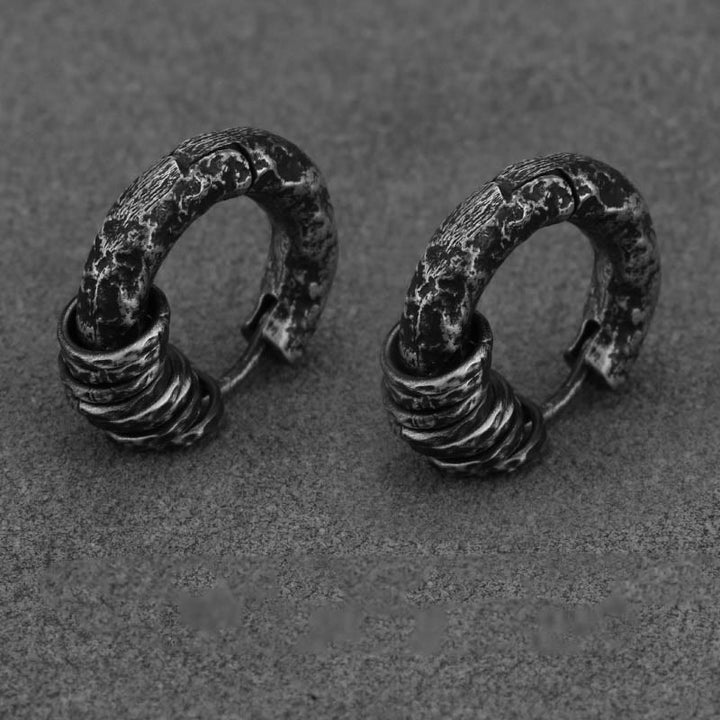 Buddha Stones925スターリングシルバー 手打ちプロテクションイヤリング