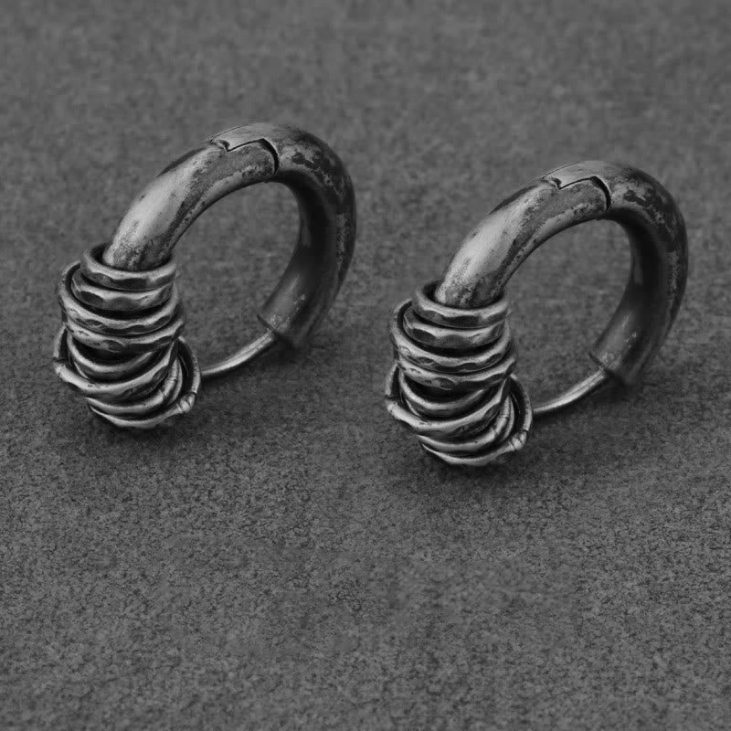 Buddha Stones925スターリングシルバー 手打ちプロテクションイヤリング