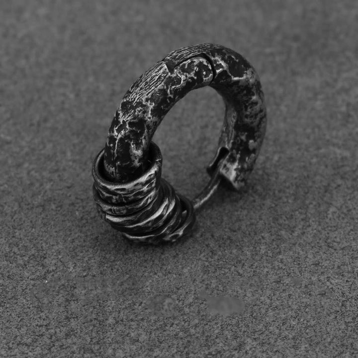 Buddha Stones925スターリングシルバー 手打ちプロテクションイヤリング