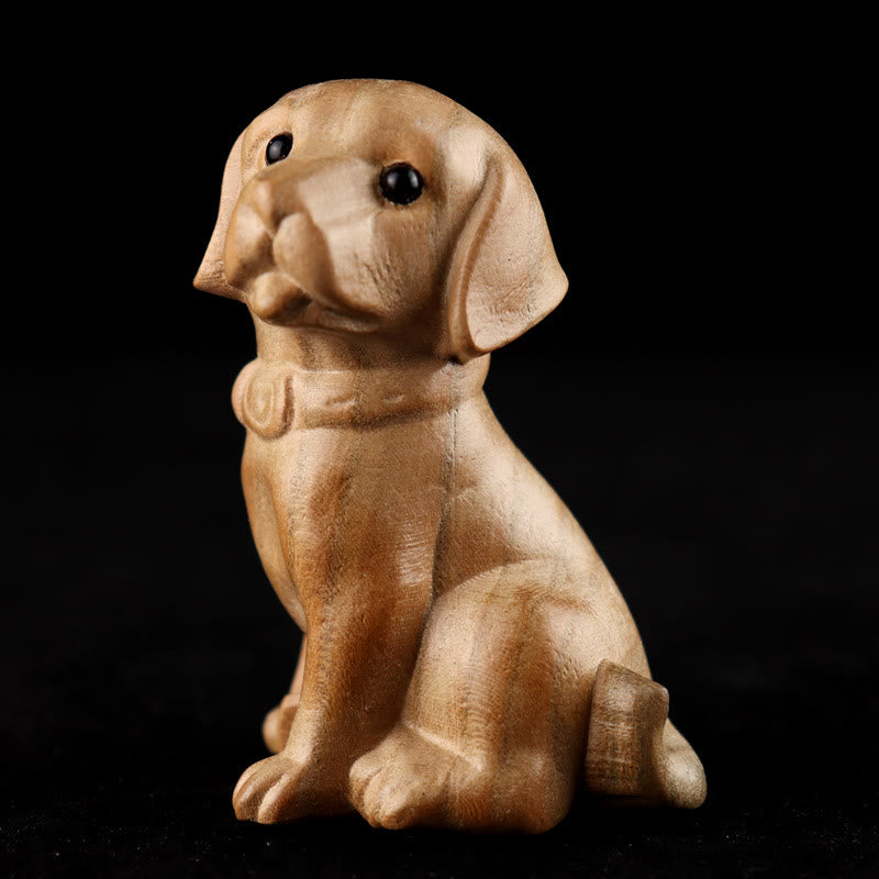Buddha Stones年 十二支 福の字 桃の木 仏像 家の装飾 - 犬 - 高さ11.5cm - image 29