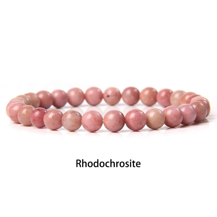 Buddha Stones6mm 各種石 クリスタル ブラック グリッター ストーン レッド タイガーアイ ビーズ 守護ブレスレット