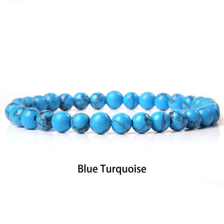 Buddha Stones6mm 各種石 クリスタル ブラック グリッター ストーン レッド タイガーアイ ビーズ 守護ブレスレット