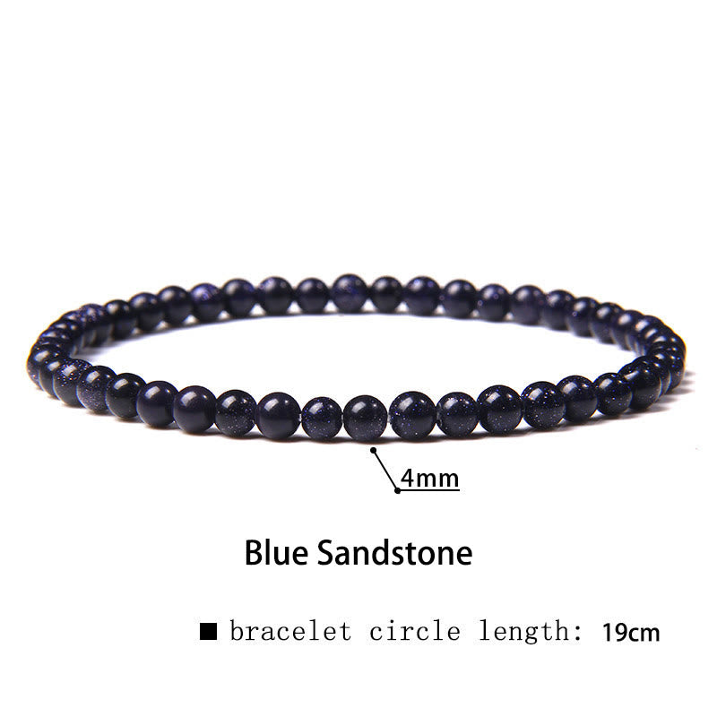 Buddha Stones4mm 各種ストーン クリスタル ミニビーズ ヒーリングブレスレット