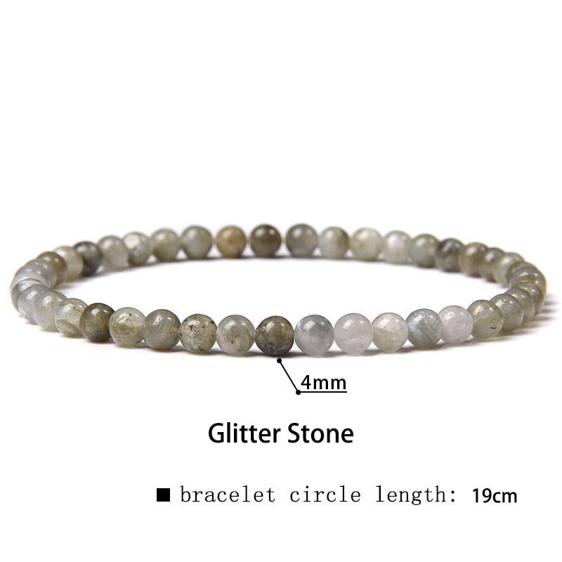 Buddha Stones4mm 各種ストーン クリスタル ミニビーズ ヒーリングブレスレット