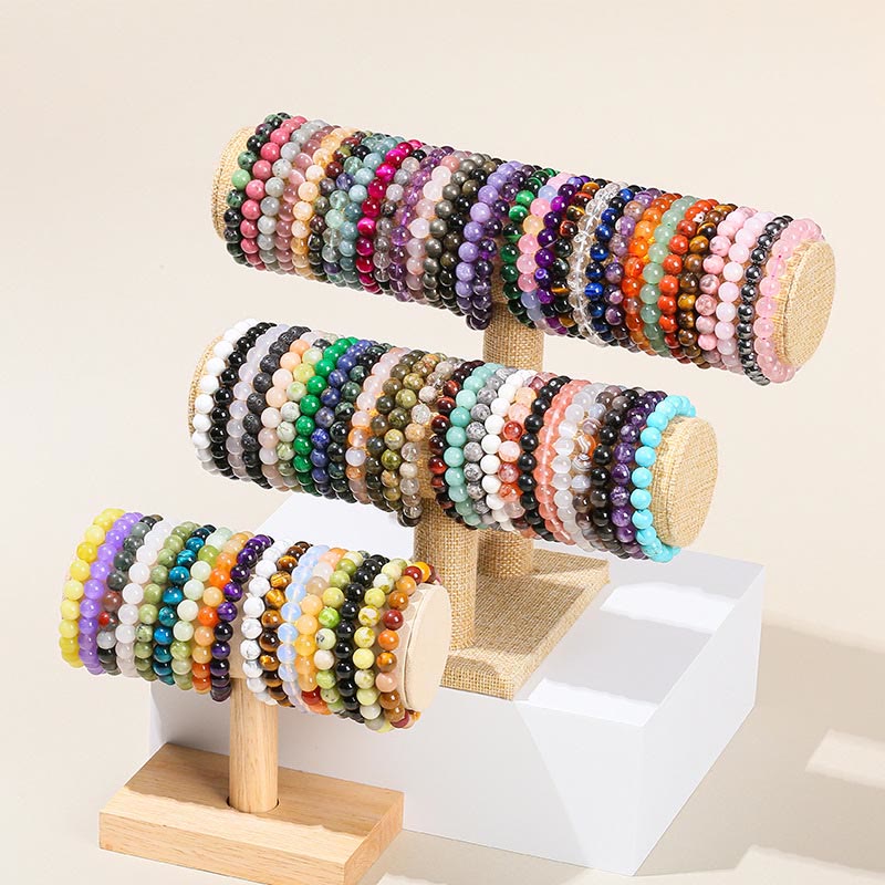 Buddha Stones各種クリスタルストーンアメジストグリーンアベンチュリンローズクォーツヒーリングブレスレット - image 2
