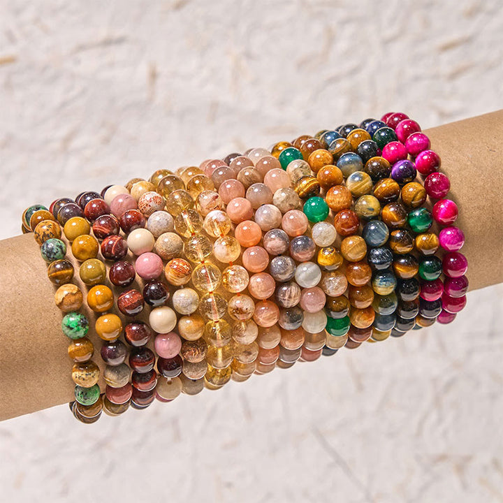 活力を高める ガーネット ブレスレット ポジティブ 勇気 開運 守護 天然石 | Buddha Stones