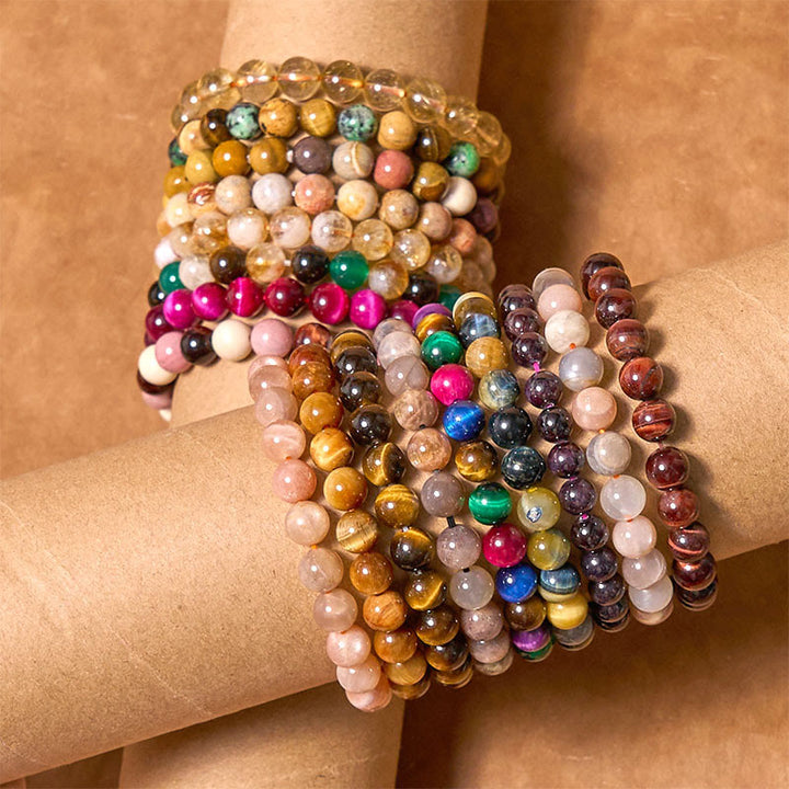 活力を高める ガーネット ブレスレット ポジティブ 勇気 開運 守護 天然石 | Buddha Stones