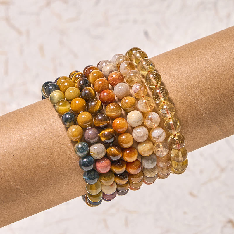 Buddha Stones自信を高めるイエローシリーズ 幸福感を高めるブレスレット