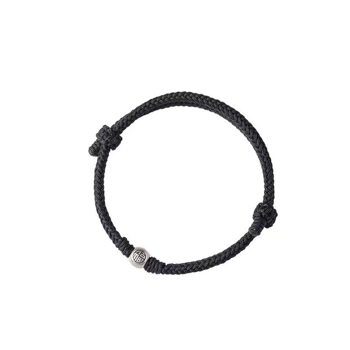 Buddha Stonesハンドメイドストリング 925 スターリングシルバー フービーズ編み込み幸運繁栄ブレスレット - image 13