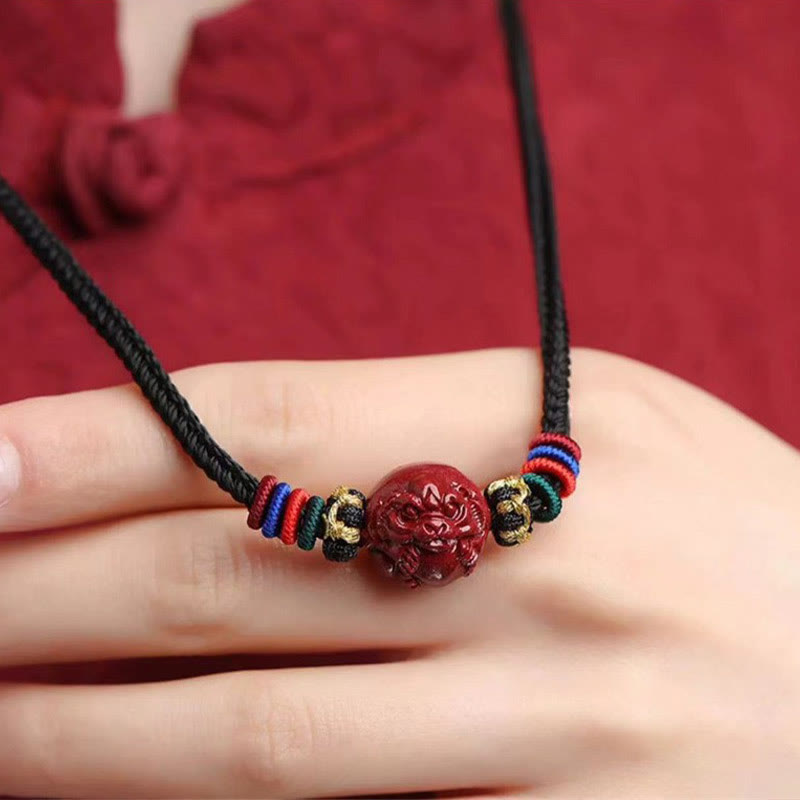 Buddha Stones辰砂 中国十二支 黒紐 祝福ネックレス ペンダント - image 12