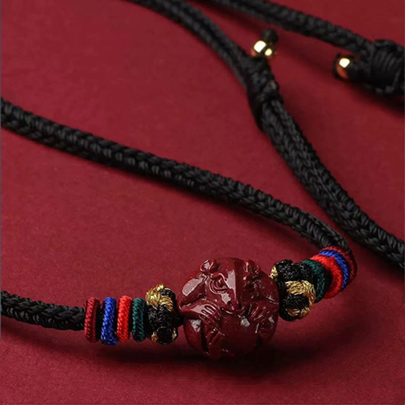 Buddha Stones辰砂 中国十二支 黒紐 祝福ネックレス ペンダント - image 20