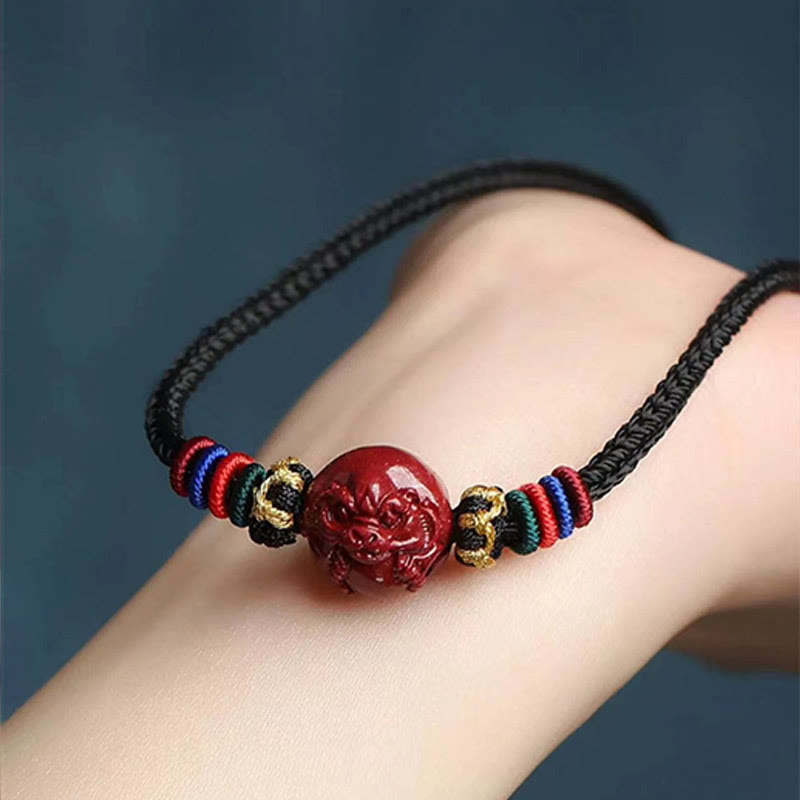 Buddha Stones辰砂 中国十二支 黒紐 祝福ネックレス ペンダント - image 14