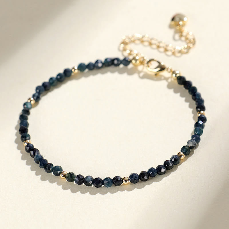 Buddha Stonesインディコライト トルマリン 銅ビーズ 知恵のブレスレット