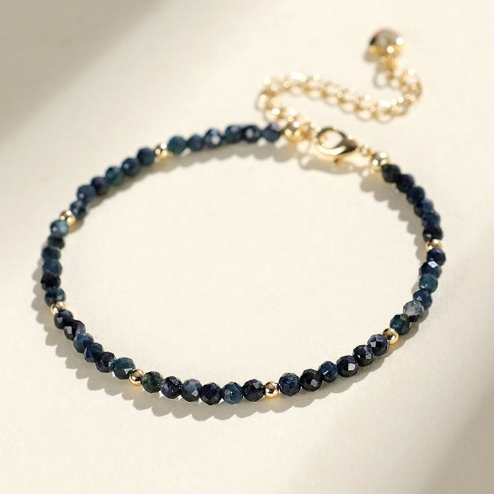 Buddha Stonesインディコライト トルマリン 銅ビーズ 知恵のブレスレット