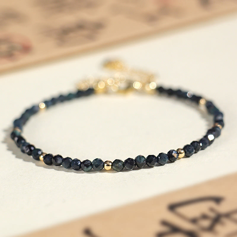 Buddha Stonesインディコライト トルマリン 銅ビーズ 知恵のブレスレット