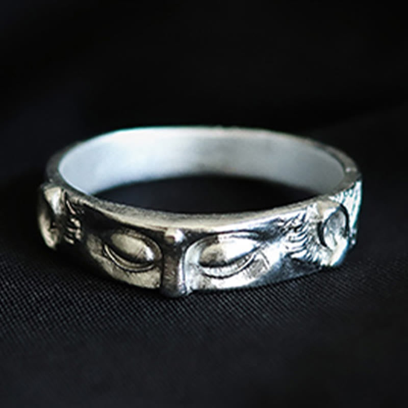 Buddha Stones999スターリングシルバー 仏眼守護リング - image 1