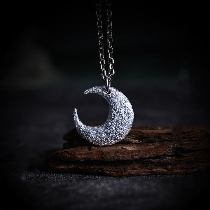 Buddha Stones999スターリングシルバー ムーンバランスネックレスペンダント