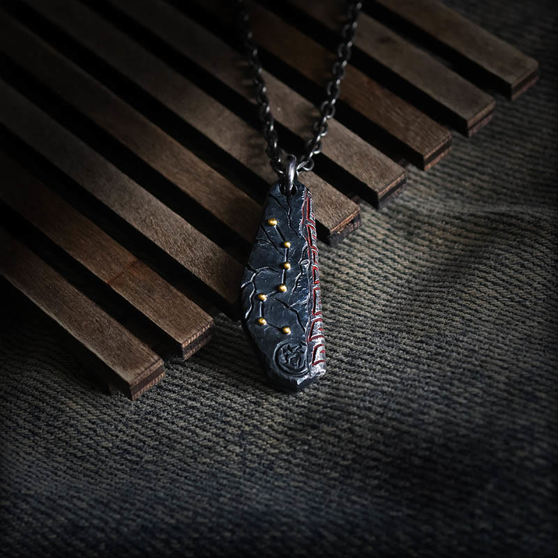 Buddha Stones999スターリングシルバー 北斗七星 バランスネックレスペンダント