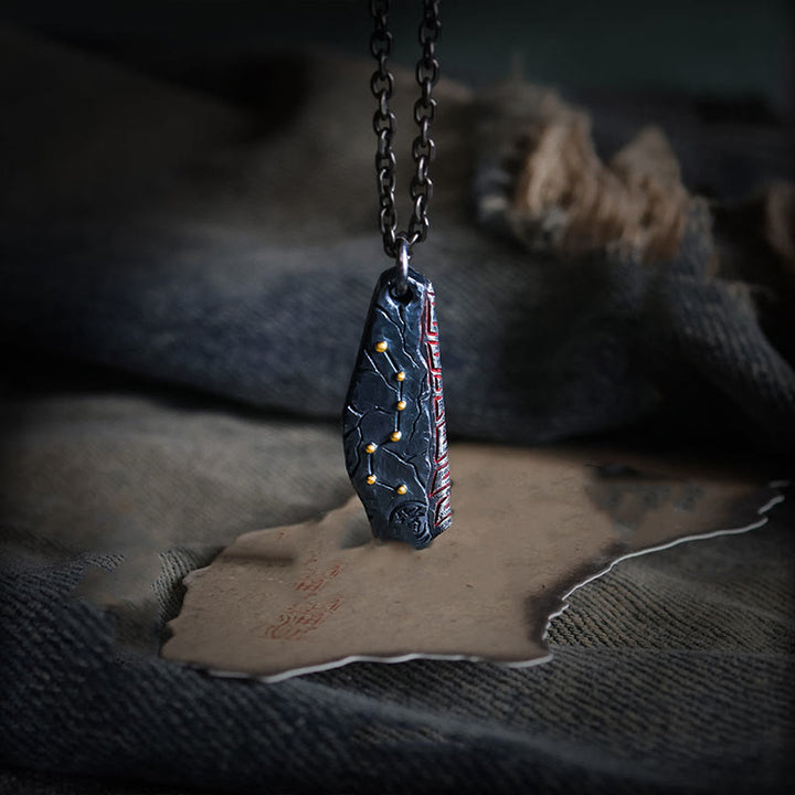 Buddha Stones999スターリングシルバー 北斗七星 バランスネックレスペンダント