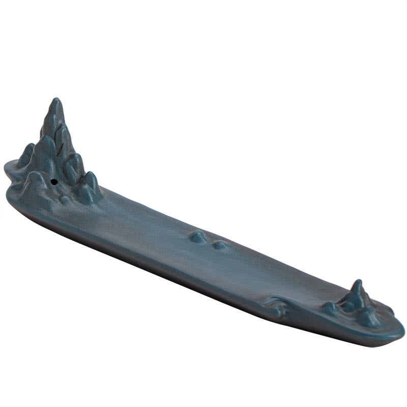 Buddha Stonesボートデザインスピリチュアルヒーリングセラミックスティック香炉装飾 - image 12