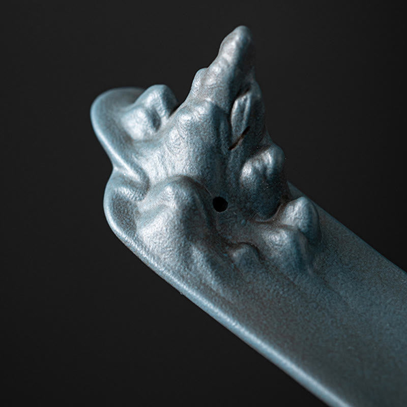 Buddha Stonesボートデザインスピリチュアルヒーリングセラミックスティック香炉装飾 - image 10