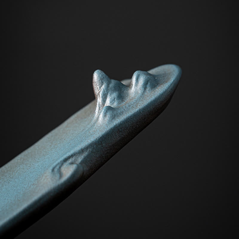 Buddha Stonesボートデザインスピリチュアルヒーリングセラミックスティック香炉装飾 - image 11