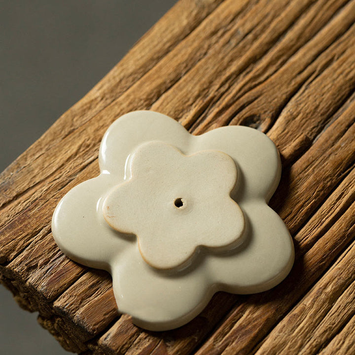 Buddha Stones蓮 桜 梅 菊 癒し 陶器 香炉 装飾