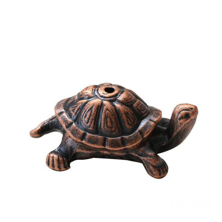 Buddha Stones合金亀カタツムリ癒し香炉デスク装飾