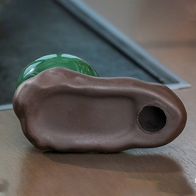 唐代の女性用Buddha Stones食べ物を癒す陶器製香炉 卓上装飾