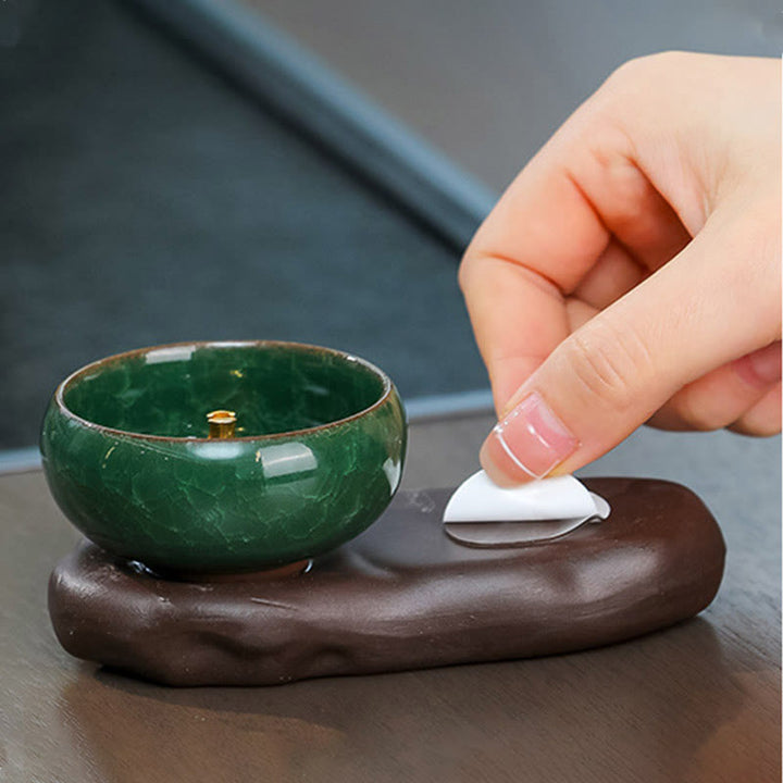 唐代の女性用Buddha Stones食べ物を癒す陶器製香炉 卓上装飾