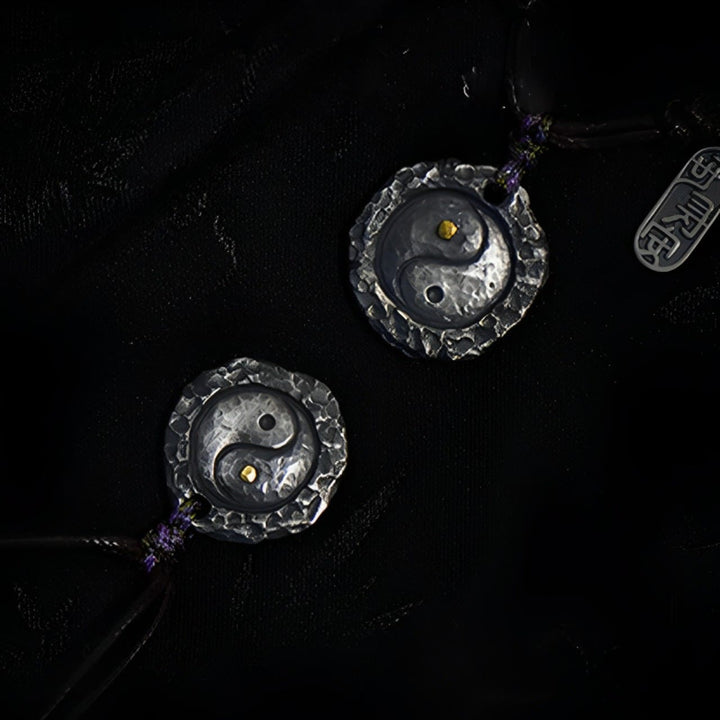 Buddha Stones 999 スターリングシルバー太極拳陰陽デザインハーモニーネックレスペンダント - image 12