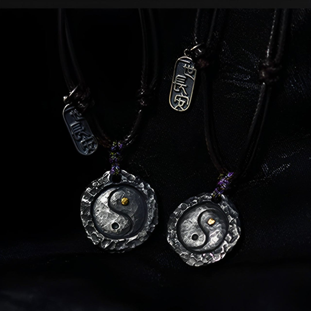 Buddha Stones 999 スターリングシルバー太極拳陰陽デザインハーモニーネックレスペンダント - image 12